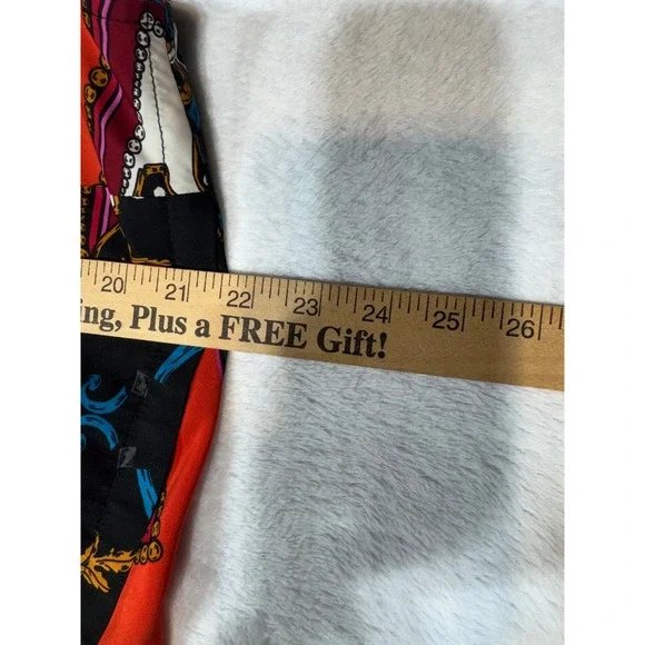 Ellen Tracy Size 14 Scarf Print Sleeveless Blouse High-Low Hem Floral Medallion - Picture 5 of 5